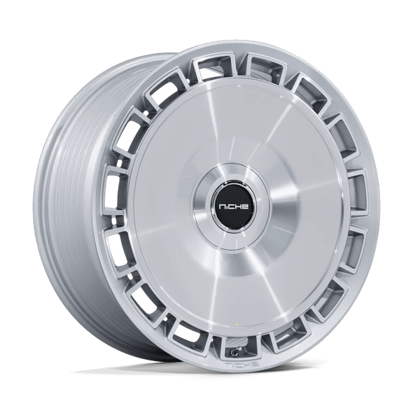 Niche NC287 VENICE 20x9 ET45 5x107.95/112 72.56mm GLOSS SILVER W/ MACHINED FACE (Load Rated 862kg)