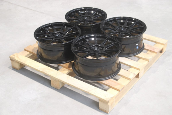 Set of JR11 17x8 ET30 5x98 67.1mm Gloss Black