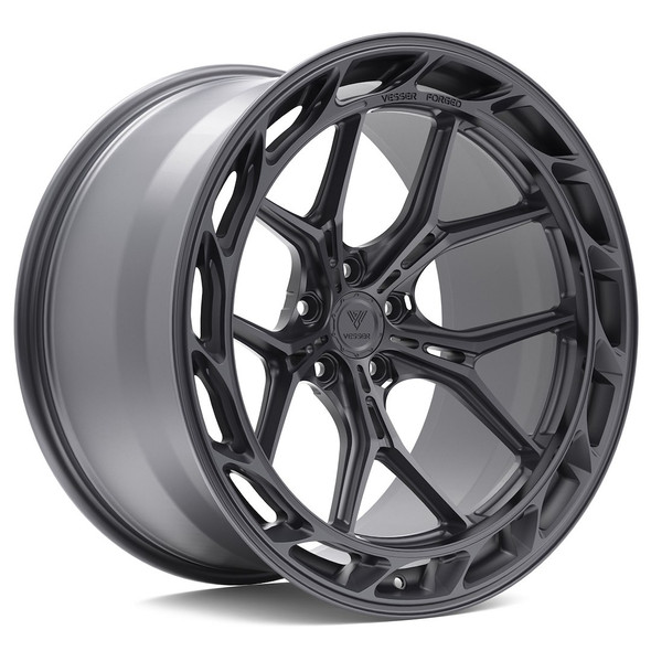Vesser VSR8 Left 23x10.5 ET0-46 5H CUSTOM PCD 57.1, 58.1, 60.1, 63.4, 64.1, 65.1, 66.1, 66.5, 66.56, 66.6, 67.1, 68.1, 69.1, 70.1, 70.4, 70.6, 71.6, 72.6, 73.1, 74.1, 75.1mm Custom Finish