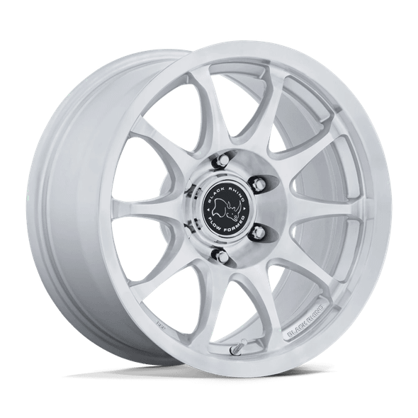 Black Rhino BR038 RONIN 17x8.5 ET25 6x114.3 66.06mm GLOSS SILVER W/ MACHINED FACE (Load Rated 1202kg)
