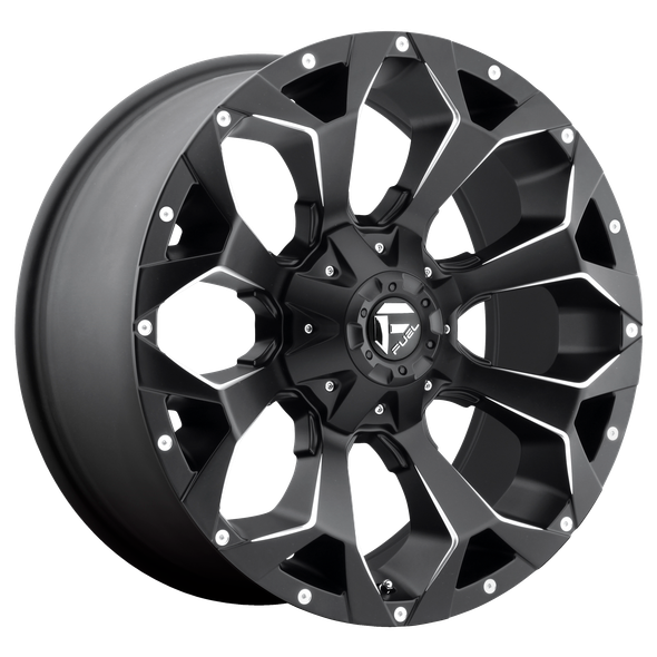 Fuel D546 ASSAULT 20x9 ET1 6x114.3 78.10mm MATTE BLACK MILLED (Load Rated 1134kg)