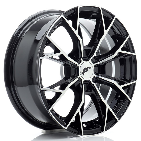 JR Wheels JR49 16x7 ET25 4x108 67.1mm Gloss Black Machined