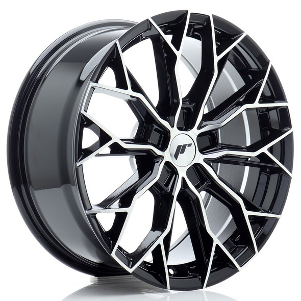 JR Wheels JR49 18x8 ET42 5x112 72.6mm Gloss Black Machined