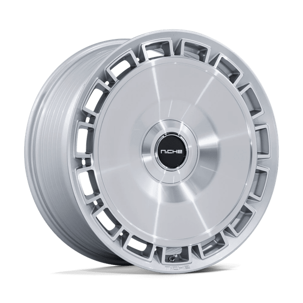 Niche NC287 VENICE 22x10.5 ET38 5x112/120 72.56mm GLOSS SILVER W/ MACHINED FACE (Load Rated 952kg)