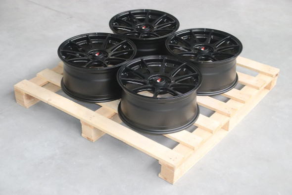 Set of JR11 17x8 ET35 5x100 67.1mm Gloss Black