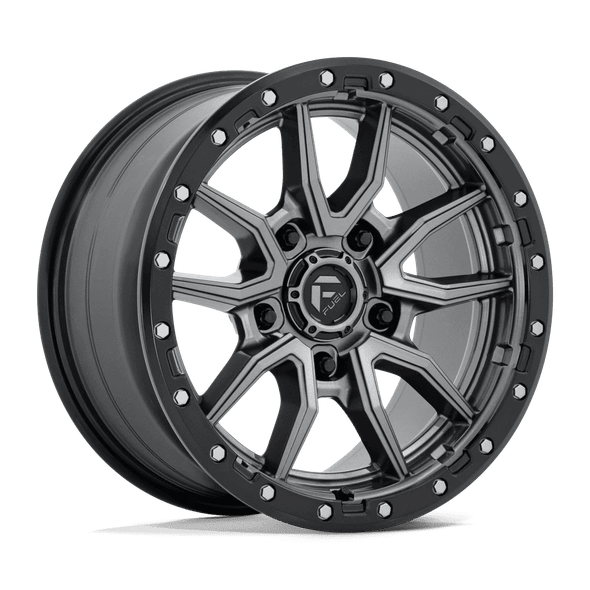Fuel D680 REBEL 17x9 ET1 5x150 110.10mm MATTE GUNMETAL BLACK BEAD RING (Load Rated 1134kg)