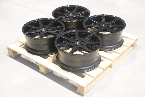 Set of JR20 19x8.5 ET35 5x112 74.1mm Gloss Black