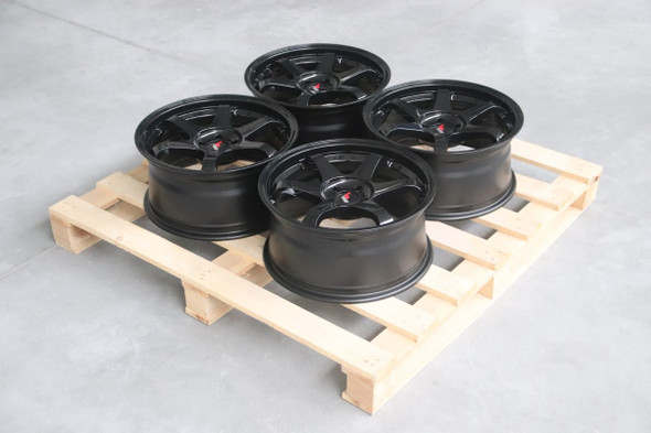 Set of JR3 17x8 ET35 5x100 67.1mm Gloss Black