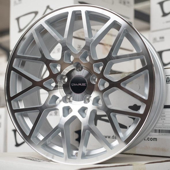 Dare LG2 18 inch 5x100 Silver / Polished Face www.srbpower.com Dare LG2 18 inch 5x100 Silver / Polished Face www.srbpower.com
