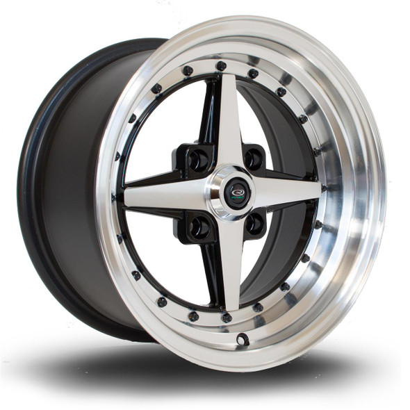 Rota Zero 15x8 ET10 4x100 PFBlack (ZERO8015C1P10RFYB0671) www.srbpower.com