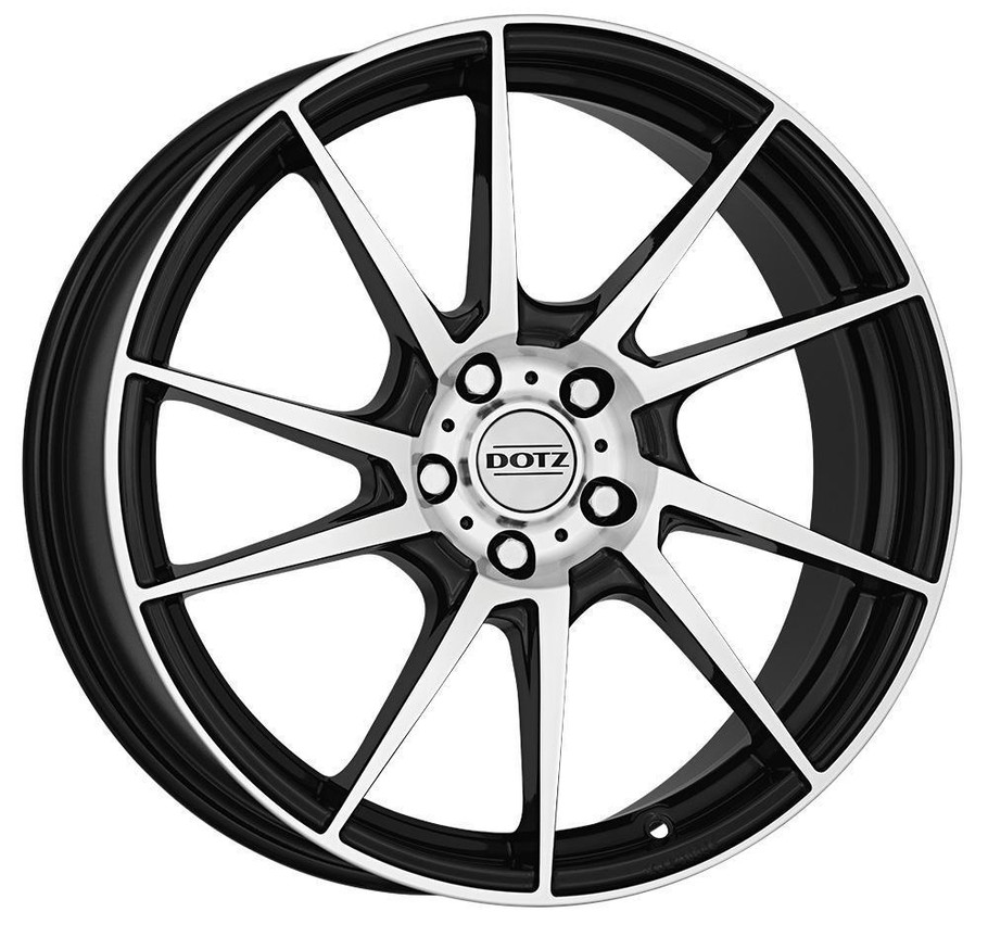 Dotz Kendo 16x7 ET40 71.6mm 5x114.3 Black / Polished