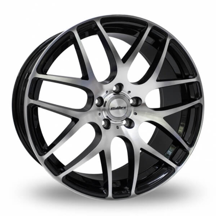 Calibre Exile-R 18x8 ET45 73.1mm 5x114.3 Black / Polished Face