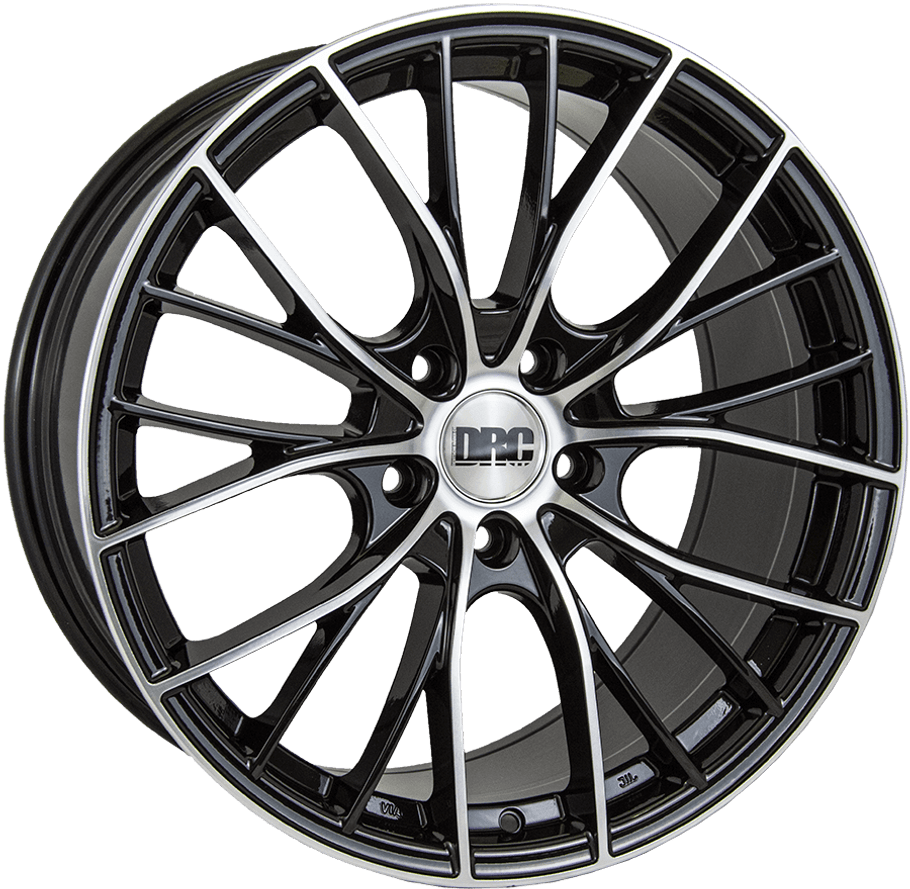 DRC DMM 19x8 ET45 73.1mm 5x112 Black / Polished Face