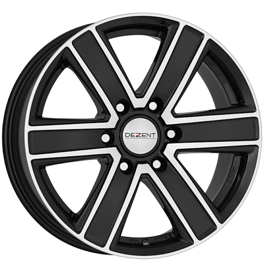 Dezent TJ Dark 17x8 ET20 106.1mm 6x139.7 Black / Polished