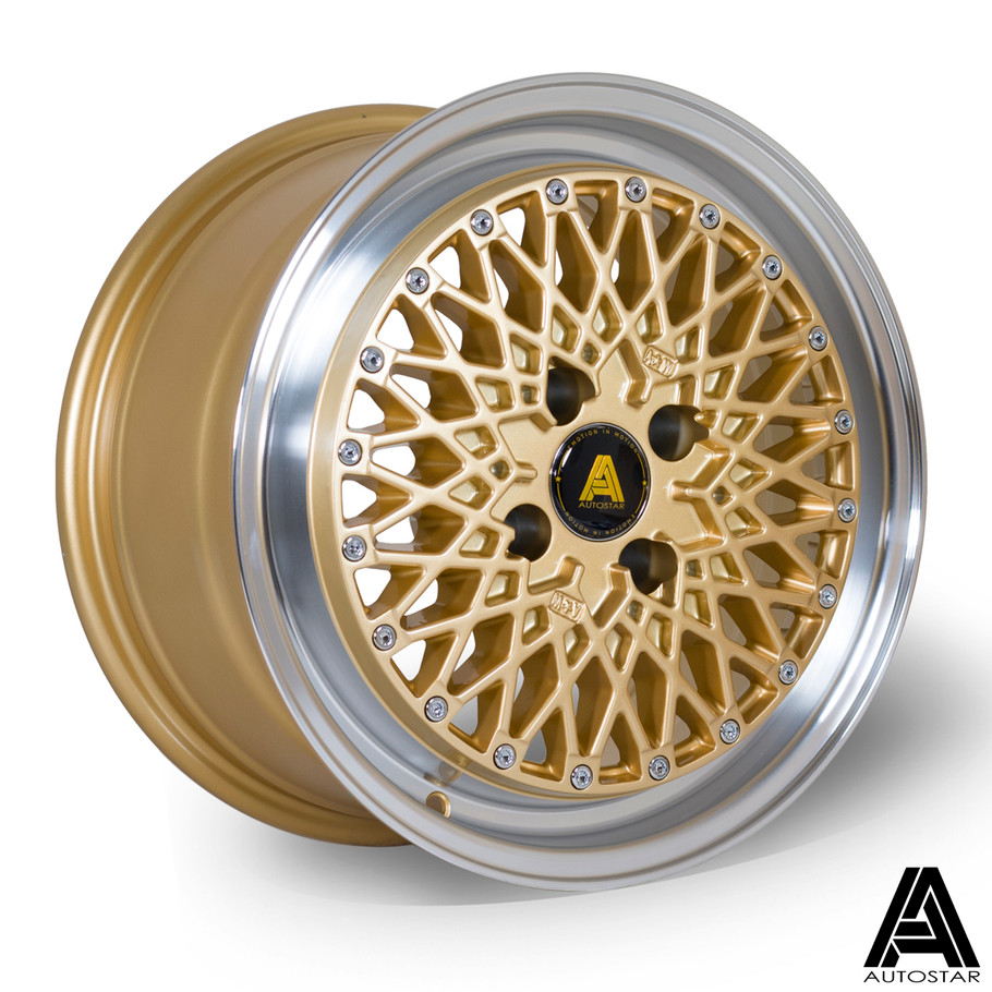 Autostar Minus 15x7.5 ET25 4x100 RLGold (weight loading:671kg) www.srbpower.com
