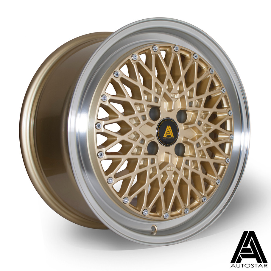 Autostar Minus 17x8 ET30 5x100 RLGold (AS-MINU8017O1P30RLPG671) www.srbpower.com