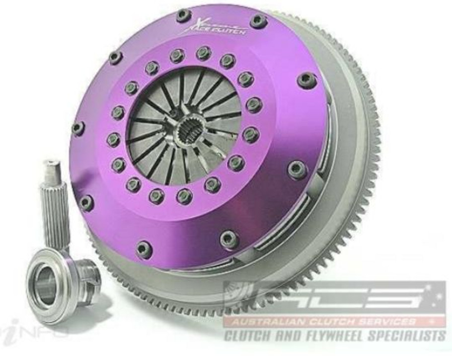 Xtreme 200mm Rigid Ceramic Twin Plate Clutch Kit Incl Flywheel Mazda RX7 (KMZ20526-2E) www.srbpower.com