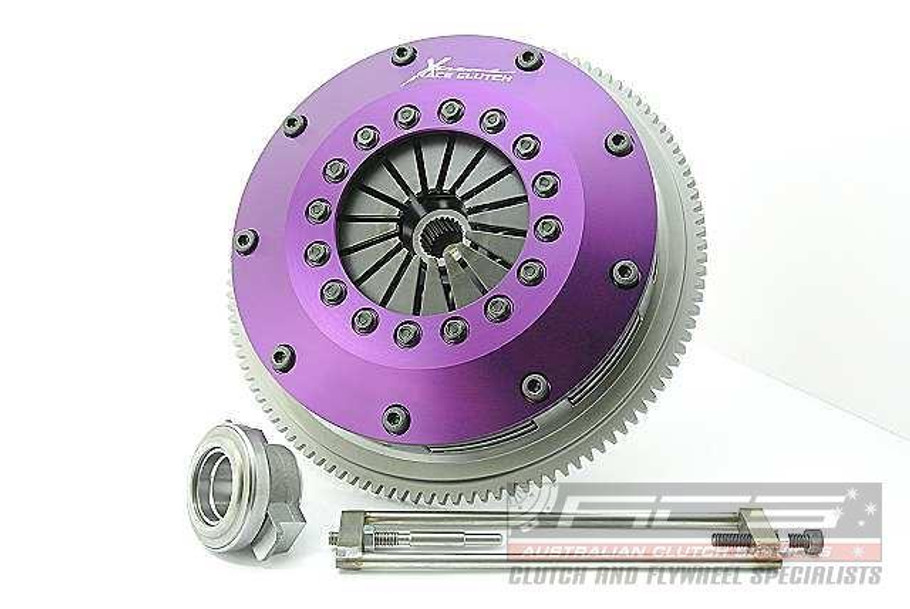 Xtreme 200mm Rigid Ceramic Twin Plate Clutch Kit Incl Flywheel Mitsubishi Lancer EVO (KMI20522-2E) www.srbpower.com