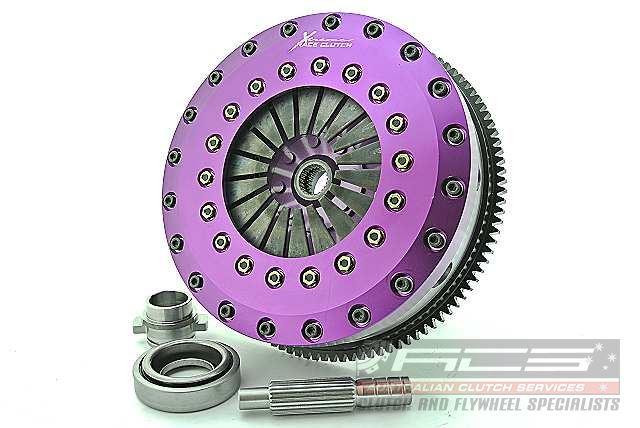 Xtreme 230mm Rigid Ceramic Twin Plate Clutch Kit Incl Flywheel Nissan 180SX (KNI23531-2E) www.srbpower.com