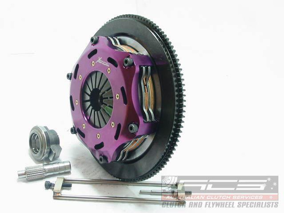 Xtreme 184mm Rigid Ceramic Twin Plate Clutch Kit Incl Flywheel Mitsubishi Lancer EVO (KMI18522-2E) www.srbpower.com