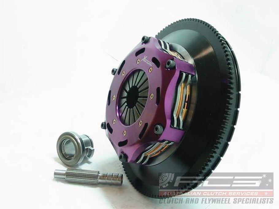 Xtreme 184mm Rigid Ceramic Twin Plate Clutch Kit Incl Flywheel Nissan 350Z (KNI18523-2E) www.srbpower.com