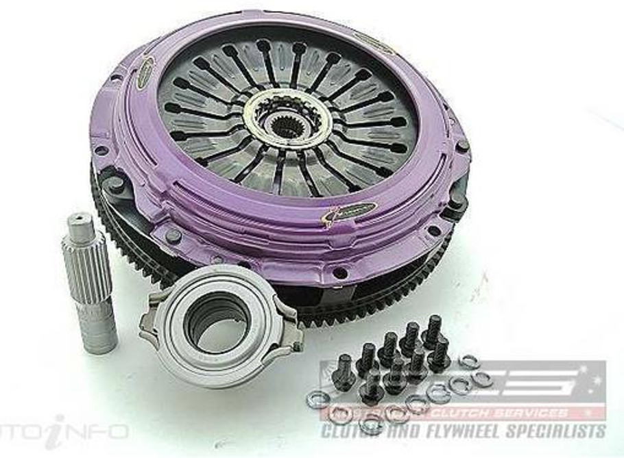 Xtreme 230mm Rigid Ceramic Twin Plate Clutch Kit Incl Flywheel Mitsubishi Lancer EVO (KMI23523-2E) www.srbpower.com