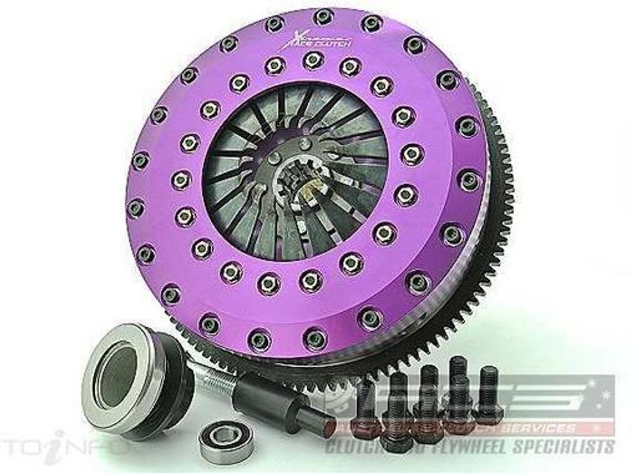 Xtreme 230mm Organic Twin Plate Clutch Kit Incl Flywheel BMW M3  (KBM23550-2G) www.srbpower.com