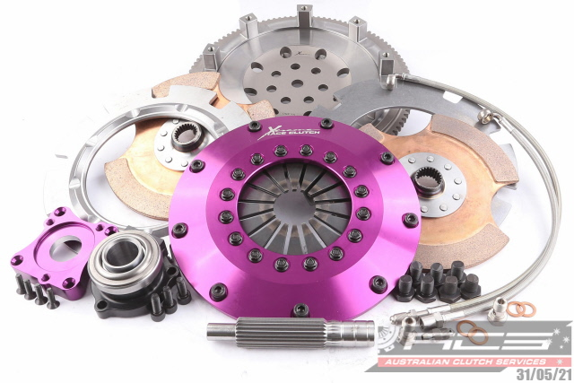 Xtreme 200mm Rigid Ceramic Twin Plate Clutch Kit Incl Flywheel & CSC Mitsubishi Lancer EVO (KMI20682-2E)