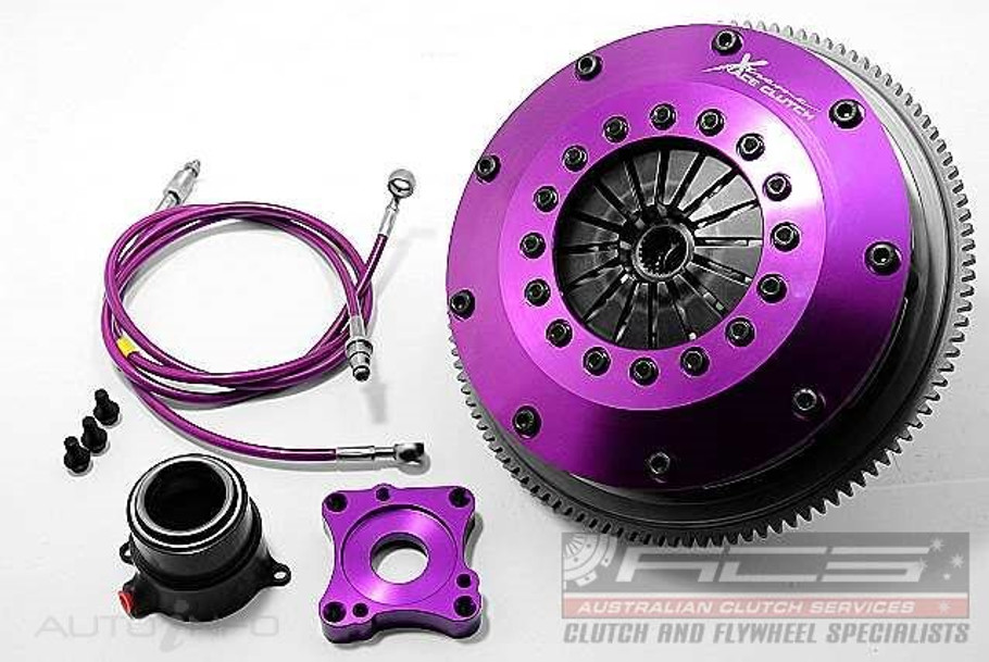 Xtreme 200mm Rigid Ceramic Twin Plate Clutch Kit Incl Flywheel & CSC Mitsubishi Lancer EVO (KMI20683-2E) www.srbpower.com