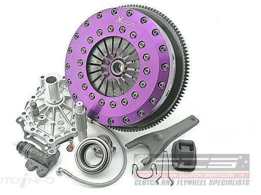 Xtreme 230mm Carbon Blade Twin Plate Clutch Kit Incl Flywheel Nissan 180SX (KNI23531-2P) www.srbpower.com