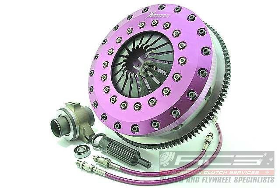 Xtreme 230mm Carbon Blade Twin Plate Clutch Kit Incl Flywheel & CSC Toyota Chaser (KTY23680-2P) www.srbpower.com