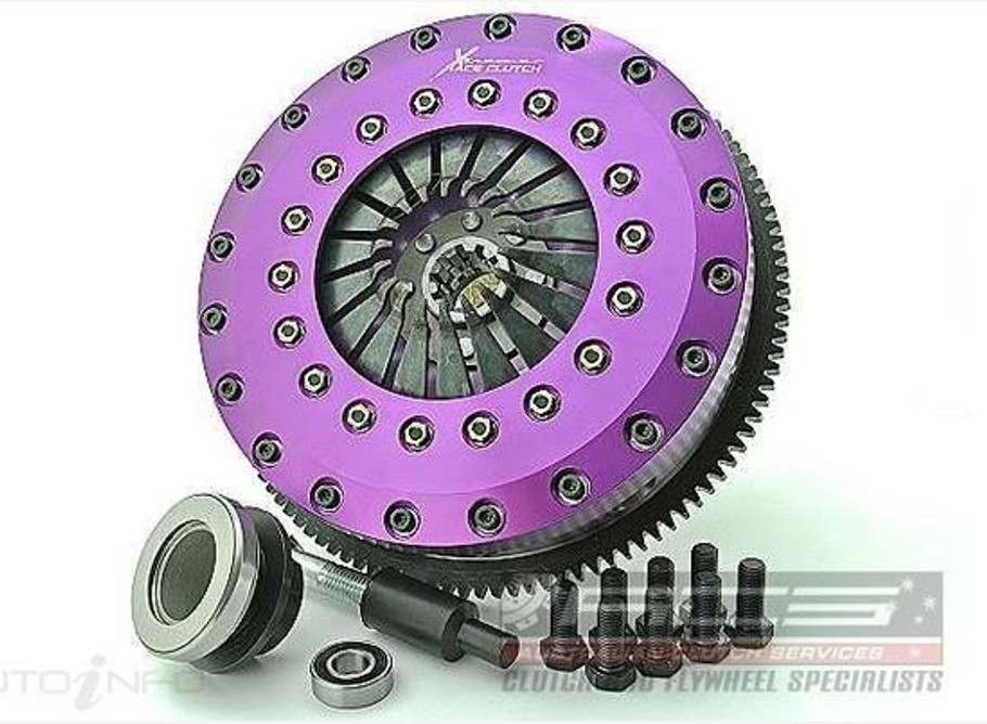 Xtreme 230mm Carbon Blade Twin Plate Clutch Kit Incl Flywheel BMW M3 (KBM23550-2P) www.srbpower.com