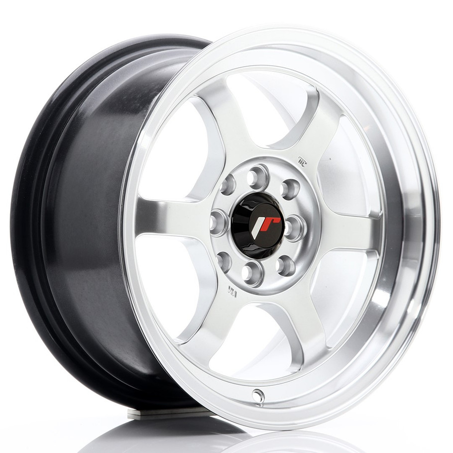 JR Wheels JR12 15x7.5 ET26 4x100/114 Hyper Silver w/Machined Lip www.srbpower.com