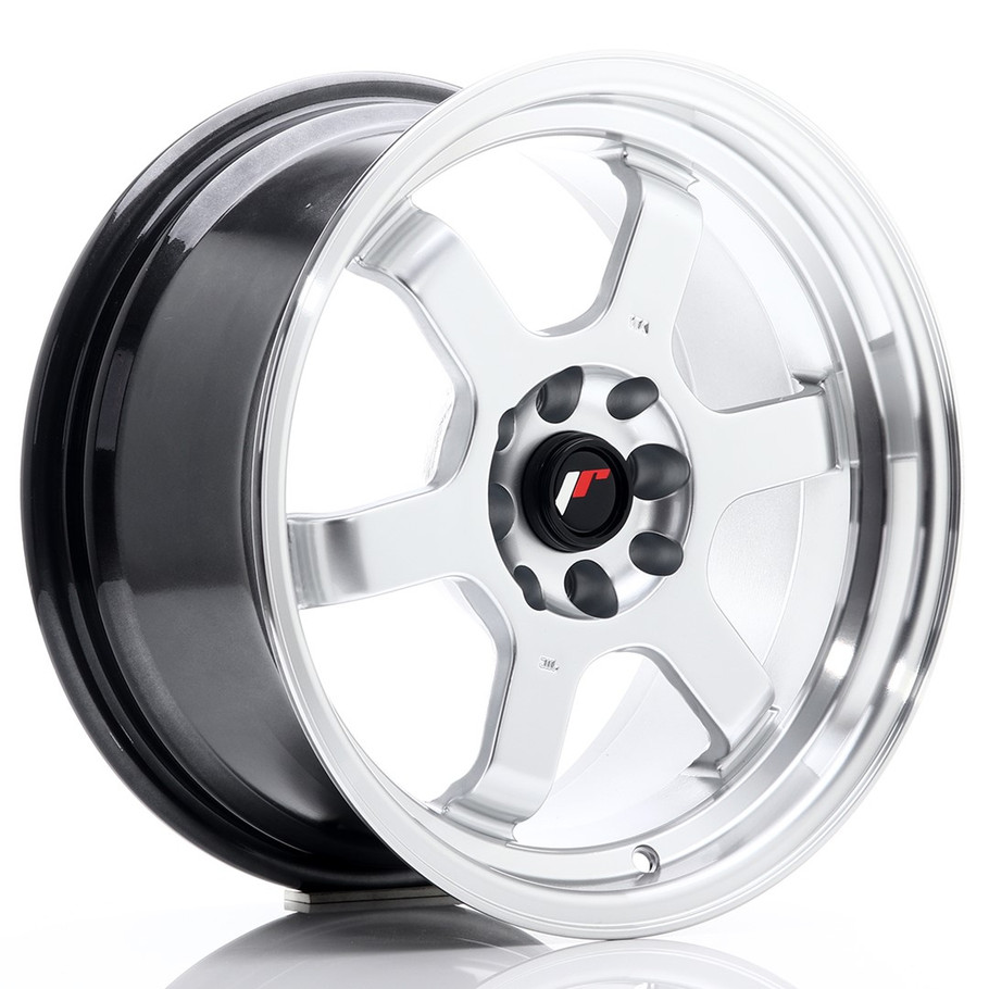 JR Wheels JR12 16x8 ET33 4x100/108 Hyper Silver w/Machined Lip www.srbpower.com