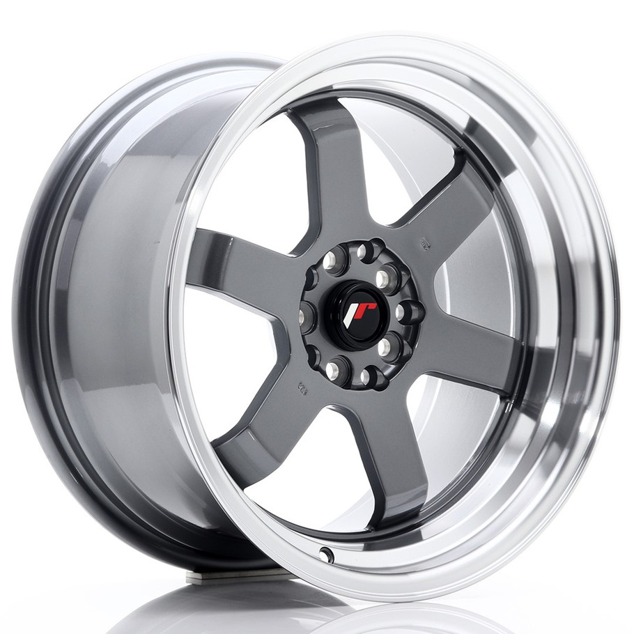 JR Wheels JR12 17x9 ET25 5x100/114 Gun Metal w/Machined Lip www.srbpower.com