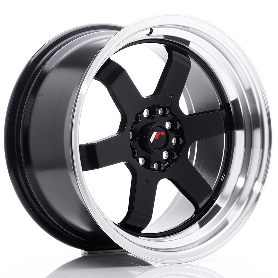 JR Wheels JR12 17x9 ET25 5x112/120 Gloss Black w/Machined Lip www.srbpower.com