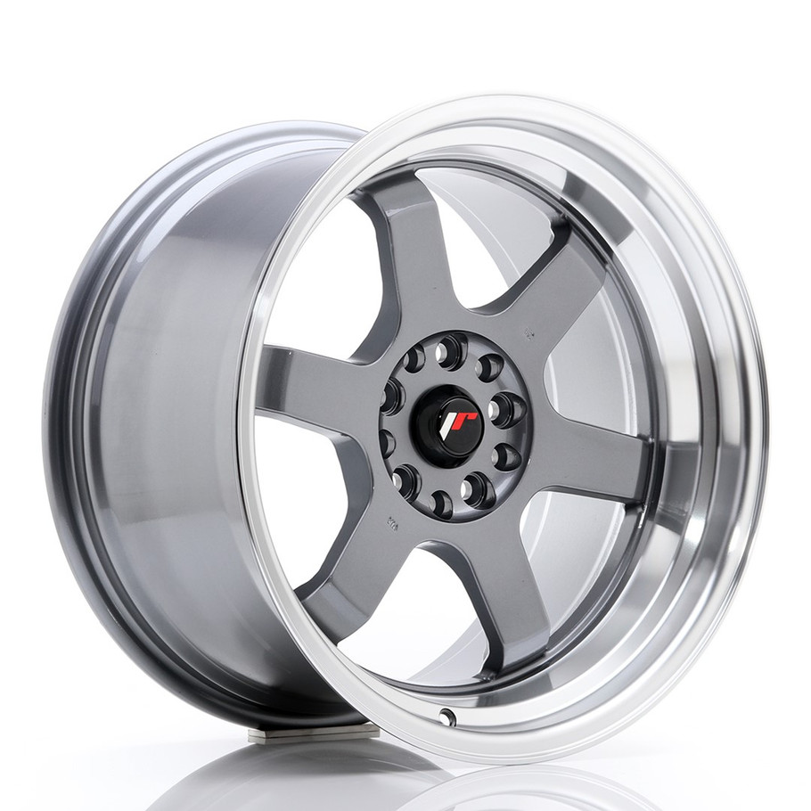 JR Wheels JR12 18x10 ET20 5x114/120 Gun Metal w/Machined Lip www.srbpower.com