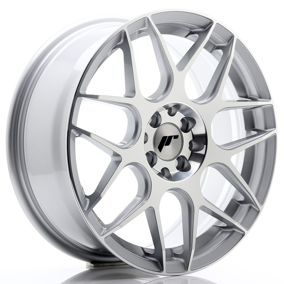 JR Wheels JR18 17x7 ET40 5x100/114 Silver Machined Face www.srbpower.com