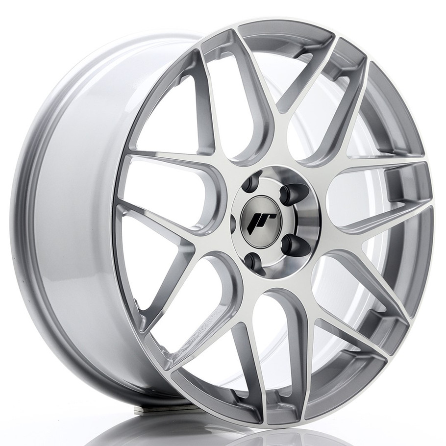 JR Wheels JR18 19x8.5 ET35 5x120 Silver Machined Face www.srbpower.com