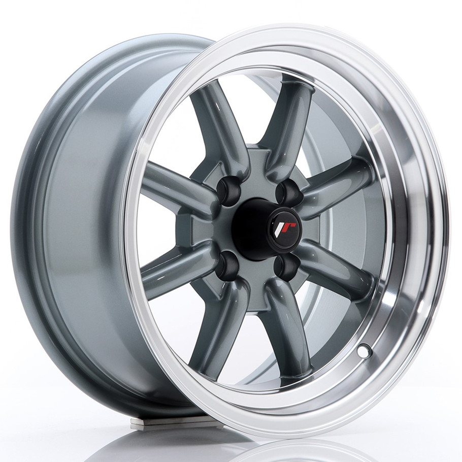 JR Wheels JR19 14x7 ET0 4x100 Gun Metal w/Machined Lip www.srbpower.com