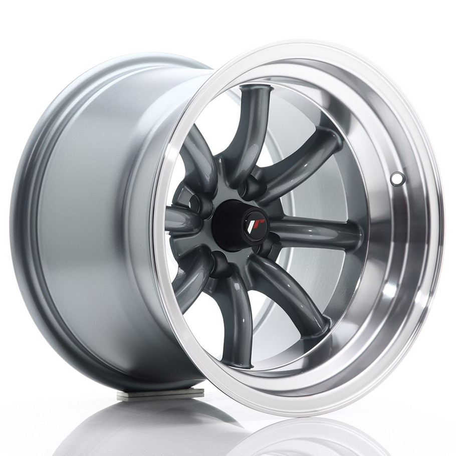 JR Wheels JR19 15x10.5 ET-32 4x100 Gun Metal w/Machined Lip www.srbpower.com