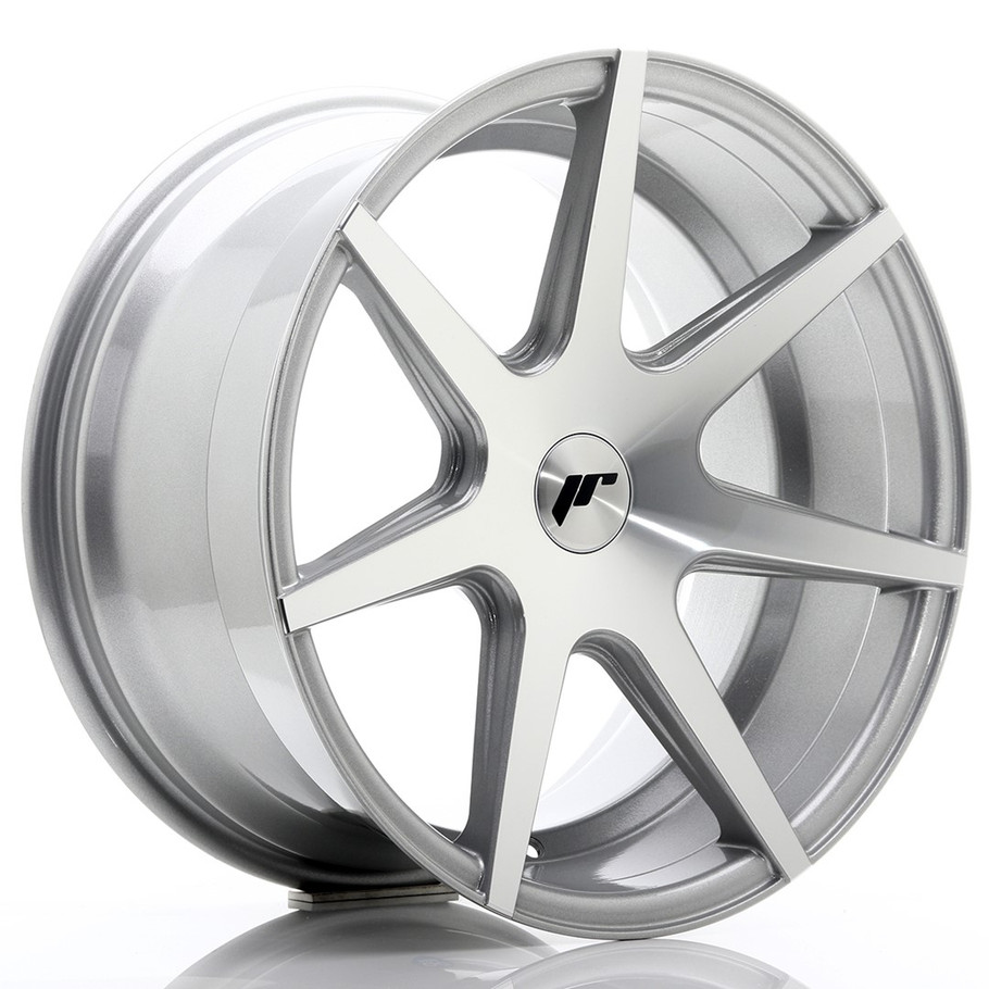 JR Wheels JR20 18x9.5 ET20-40 CUSTOM PCD Silver Machined Face www.srbpower.com