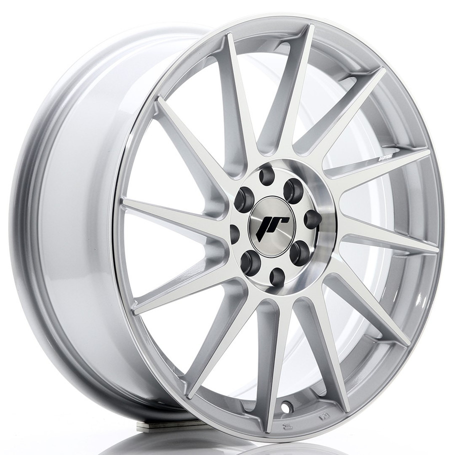 JR Wheels JR22 17x7 ET35 5x100/114 Silver Machined Face www.srbpower.com