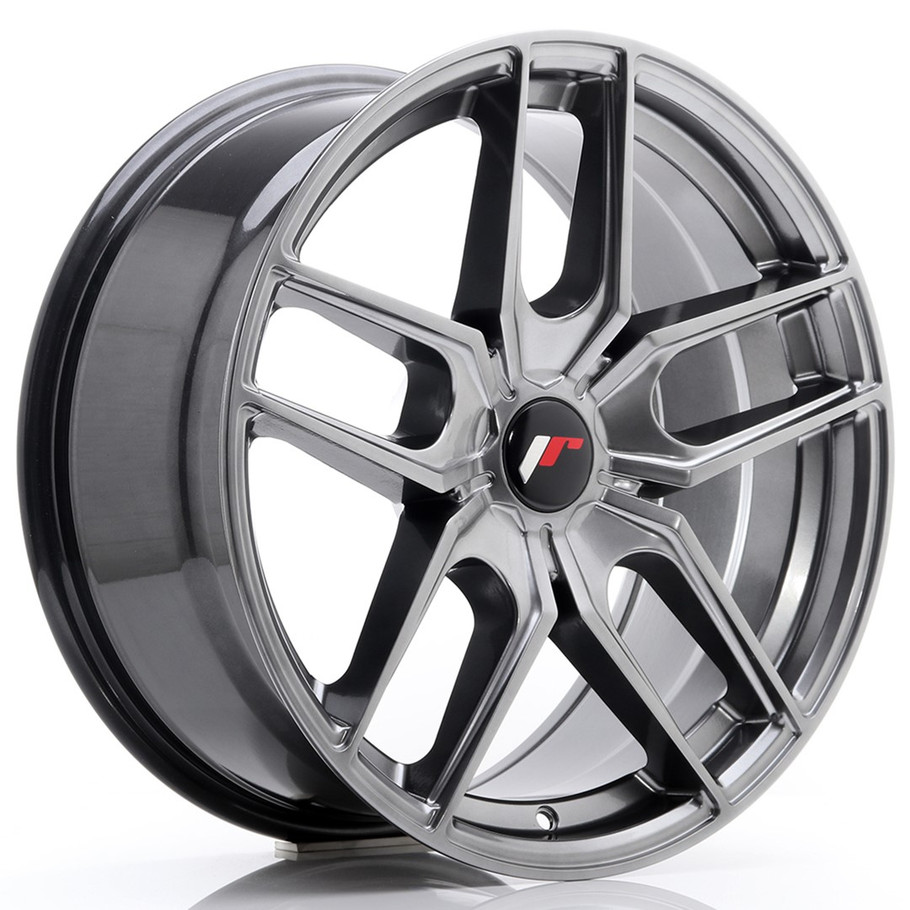 JR Wheels JR25 18x8.5 ET20-40 5H CUSTOM PCD Hyper Black www.srbpower.com