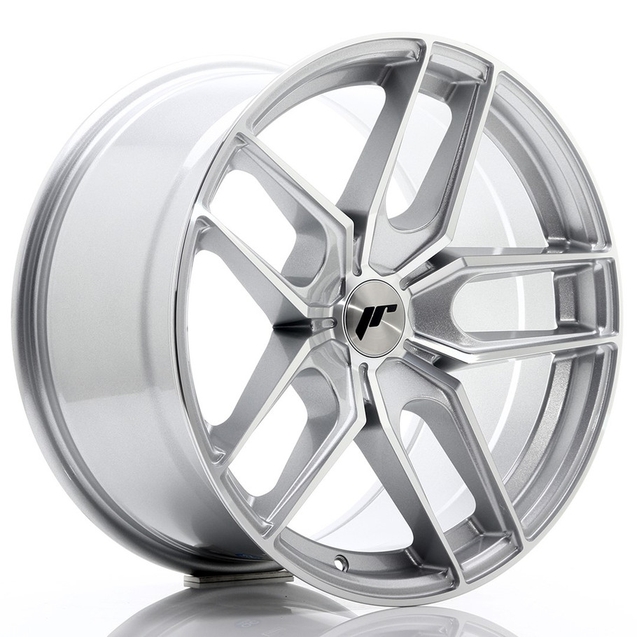 JR Wheels JR25 18x9.5 ET20-40 5H CUSTOM PCD Silver Machined Face www.srbpower.com