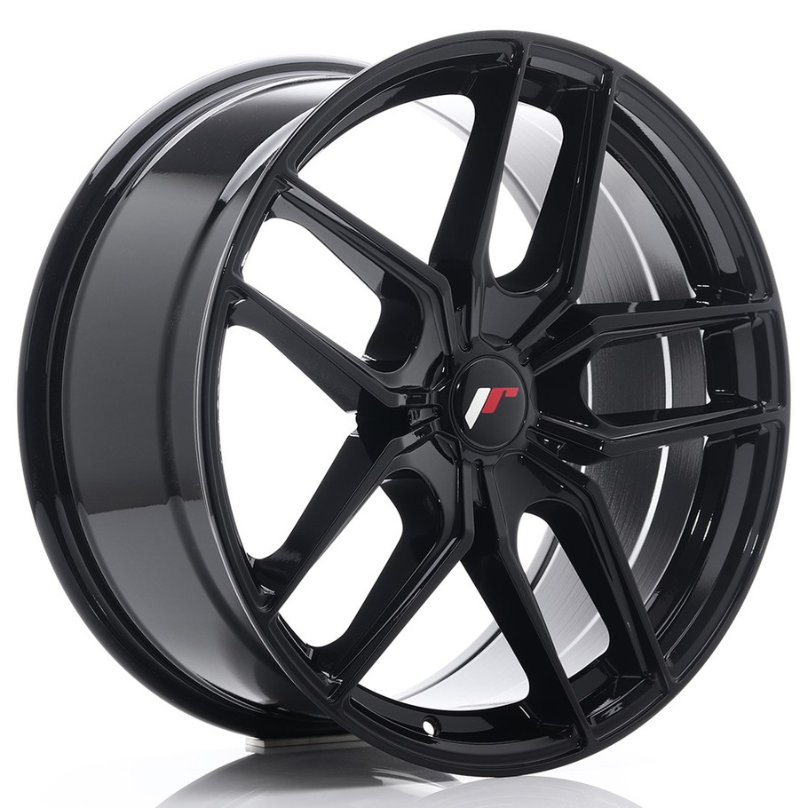 JR Wheels JR25 19x8.5 ET20-40 5H CUSTOM PCD Gloss Black www.srbpower.com