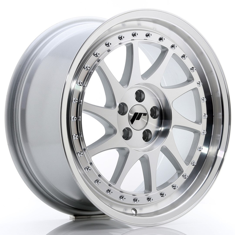 JR Wheels JR26 18x8.5 ET35 5x100 Silver Machined Face www.srbpower.com