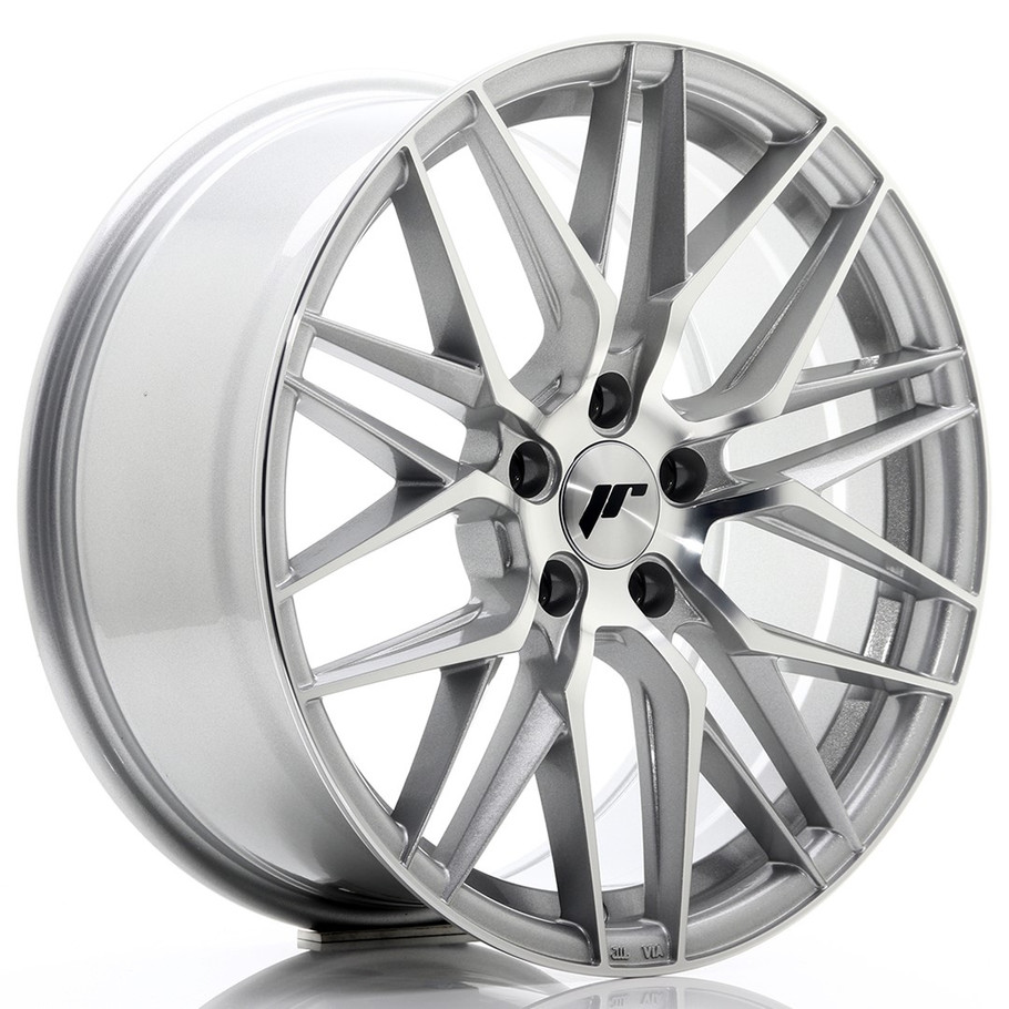 JR Wheels JR28 18x8.5 ET40 5x120 Silver Machined Face www.srbpower.com