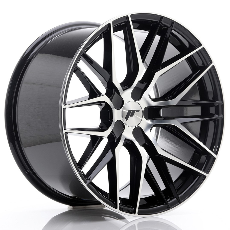 JR Wheels JR28 19x10.5 ET20-40 5H CUSTOM PCD Gloss Black Machined Face www.srbpower.com