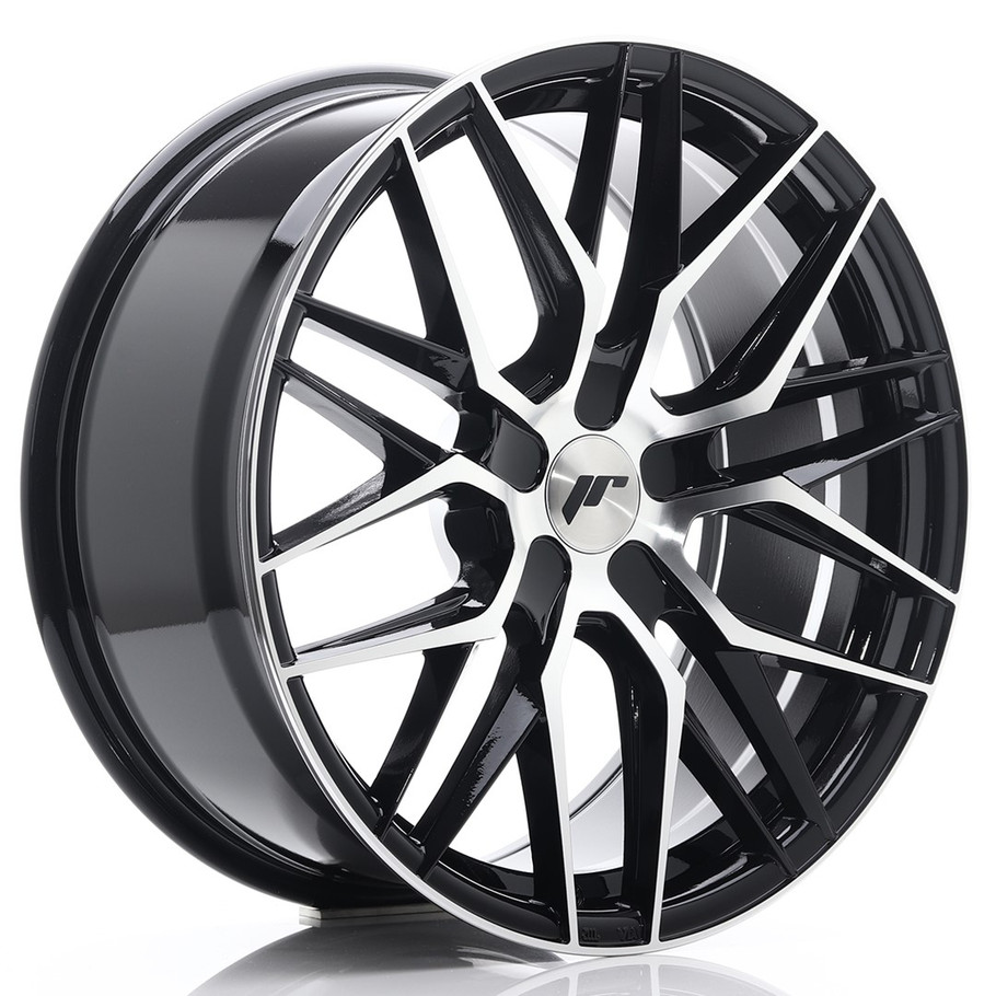 JR Wheels JR28 19x8.5 ET20-40 5H CUSTOM PCD Gloss Black Machined Face www.srbpower.com